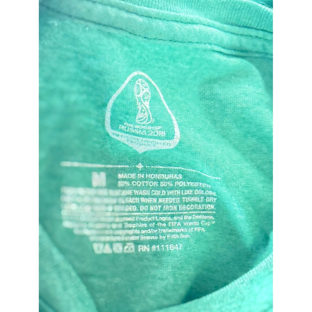Mexico Fútbol 2018 FIFA Russia size Medium Soccer distressed print - Picture 5 of 5